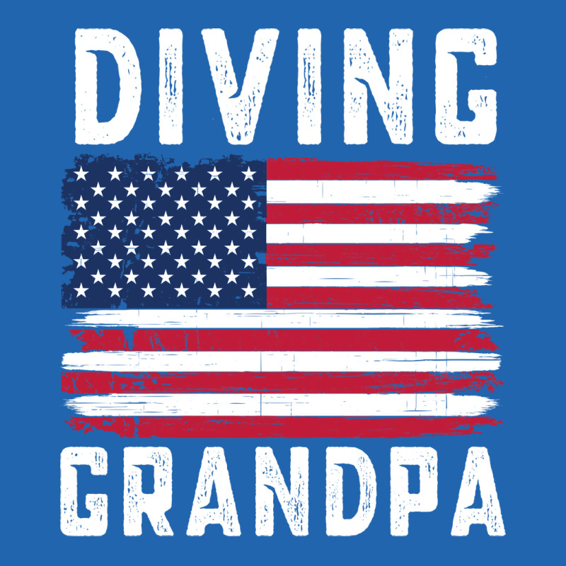 Diving Grandpa American Flag July 4th Hippie Pocket T-shirt | Artistshot