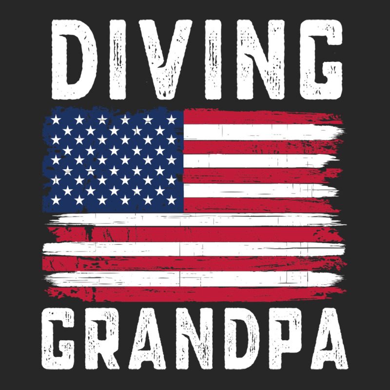 Diving Grandpa American Flag July 4th Hippie Men's T-shirt Pajama Set | Artistshot