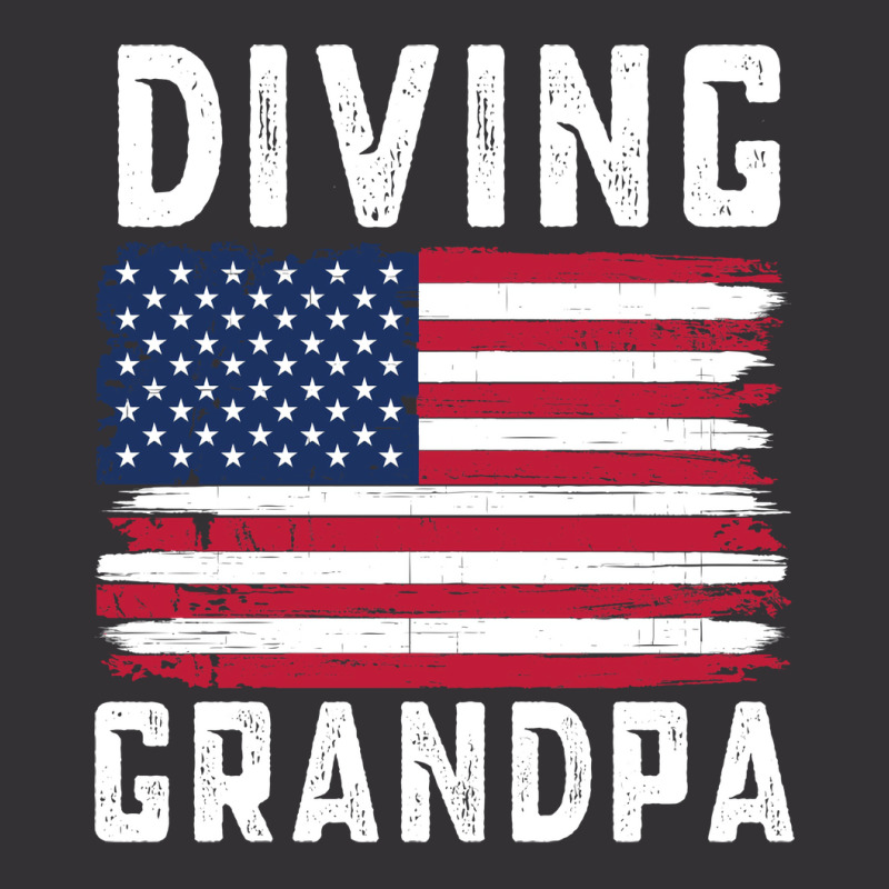 Diving Grandpa American Flag July 4th Hippie Vintage Hoodie | Artistshot