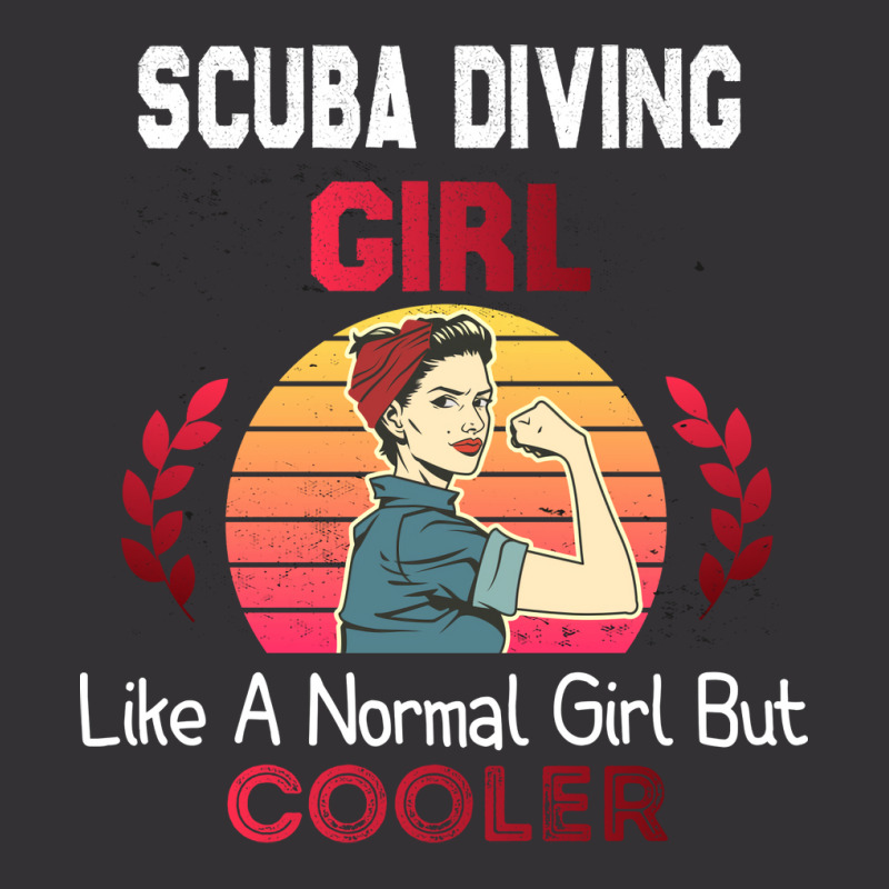 Scuba Diving Girl Like A Normal Girl But Cooler Sc Vintage Hoodie And Short Set | Artistshot