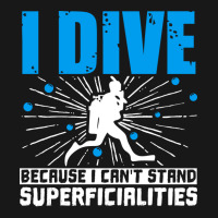 Scuba Diving I Dive Because I Cant Stand Superfici Flannel Shirt | Artistshot