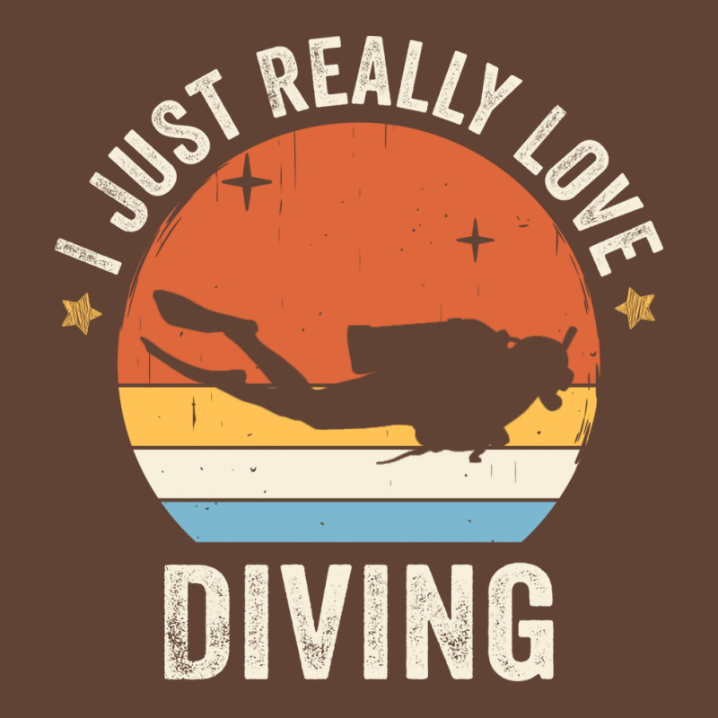 I Just Really Love Diving 80s Retro Vintage Sunset T-shirt | Artistshot