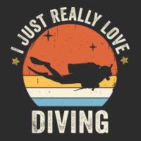 I Just Really Love Diving 80s Retro Vintage Sunset Exclusive T-shirt | Artistshot