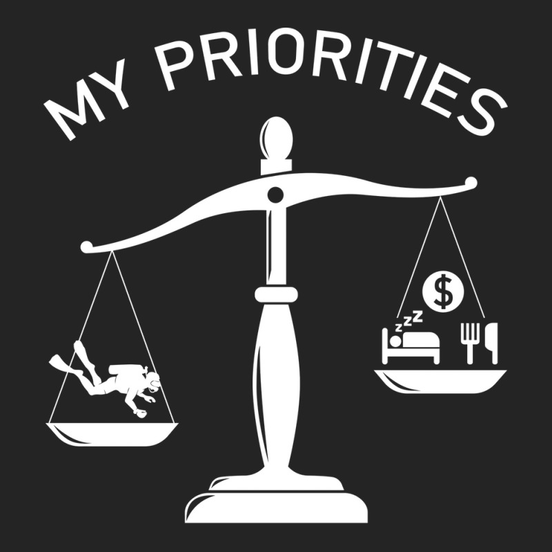 My Priorities Diving Tips The Scale Green 3/4 Sleeve Shirt | Artistshot