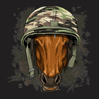 Horse Soldier Veteran Army Horse Farm Animal Lover T-shirt | Artistshot