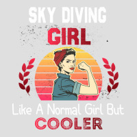 Sky Diving Girl Like A Normal Girl But Cooler Sky V-neck Tee | Artistshot