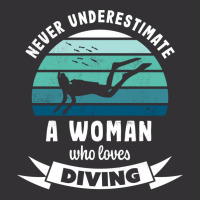 Woman Who Loves Diving Gift For Diver Vintage Hoodie And Short Set | Artistshot