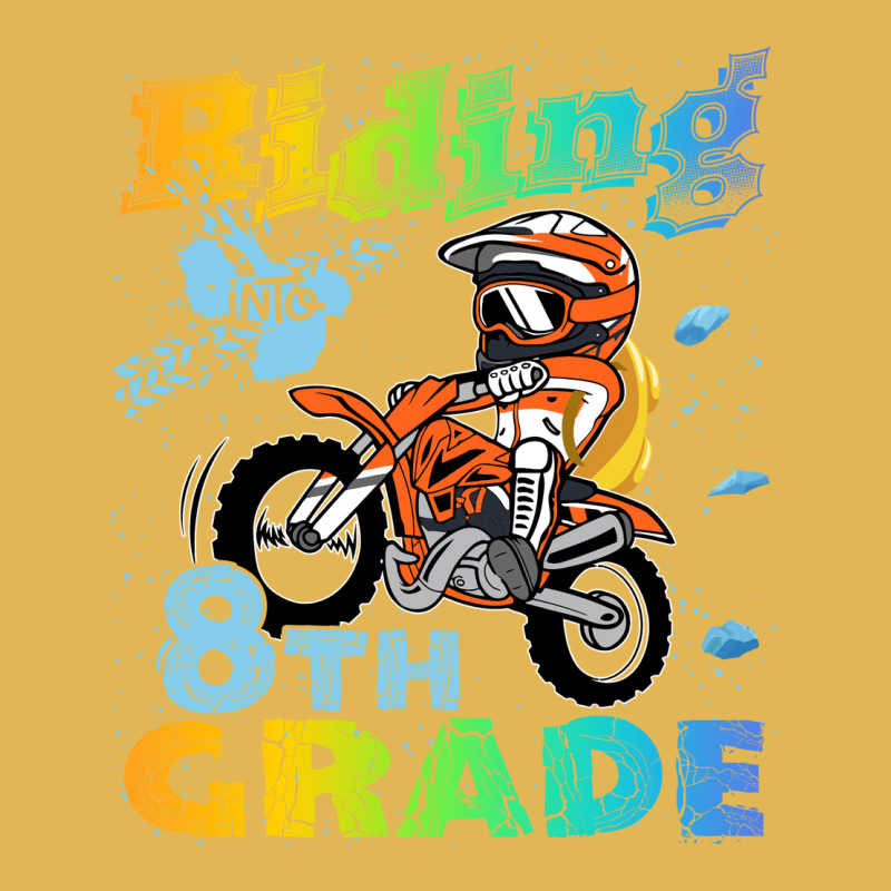 Back To School Riding Into 8th Grade Dirt Bike Bac Vintage Hoodie And Short Set | Artistshot