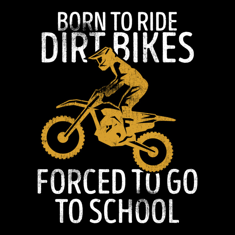 Born To Ride Dirt Bikes Forced To Go To School Dir Men's 3/4 Sleeve Pajama Set | Artistshot