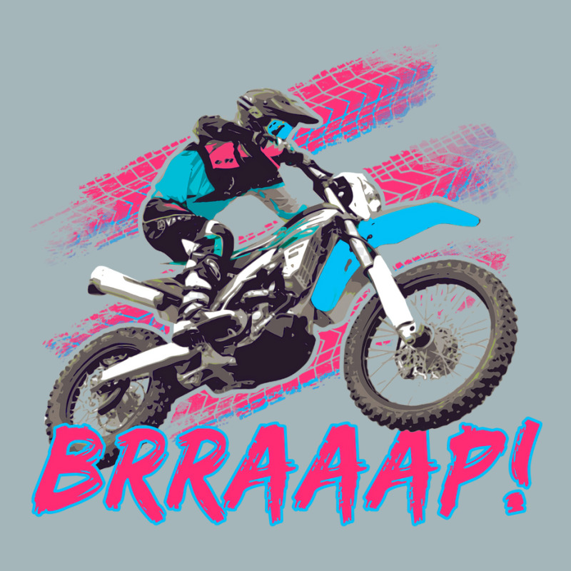 Brraaap Funny Dirt Bike Motocross Graphic Boys Kid Unisex Sherpa-lined Denim Jacket | Artistshot