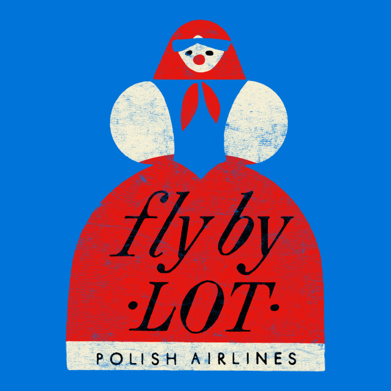 Fly By Lot Polish Airline   Faded Vintage Style (1 Portrait Canvas Print | Artistshot