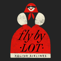 Fly By Lot Polish Airline   Faded Vintage Style (1 3/4 Sleeve Shirt | Artistshot