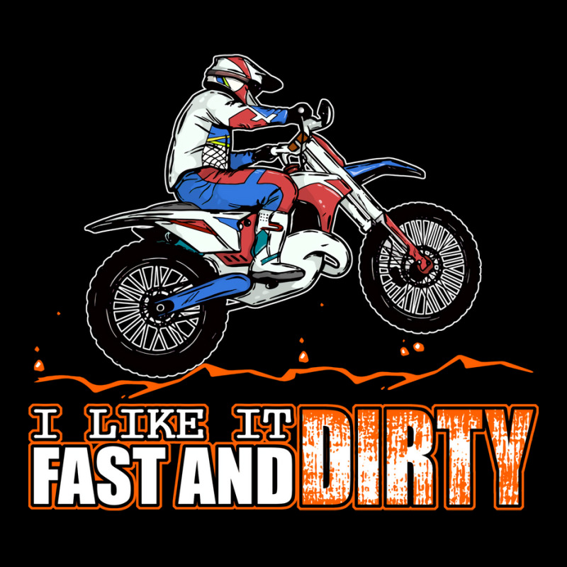 Fast And Dirty Funny Dirt Bike Mx Motocross Adult Men's Long Sleeve Pajama Set by hutormbuyie6 | Artistshot