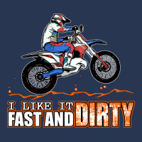 Fast And Dirty Funny Dirt Bike Mx Motocross Adult Men Denim Jacket | Artistshot