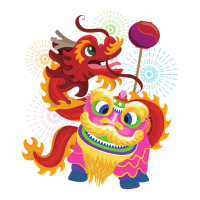 Lion And Dragon Dance Crop Top | Artistshot