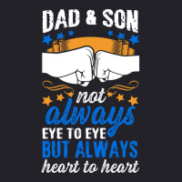 Dad Son Eye Heart Father Faustschlag Fathers Day B Unisex Sherpa-lined Denim Jacket | Artistshot