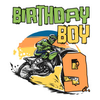 9 Year Old Dirt Bike Birthday Party Motocross Mx 9 V-neck Tee | Artistshot