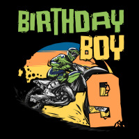 9 Year Old Dirt Bike Birthday Party Motocross Mx 9 Zipper Hoodie | Artistshot