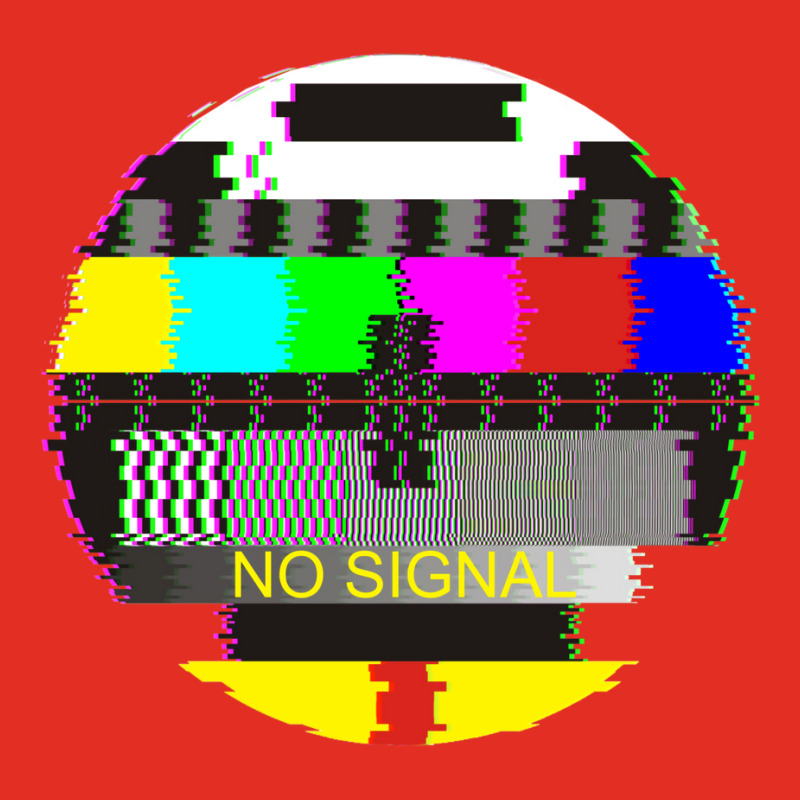 Retro Tv Test Card Glitched No Signal Skinny Tumbler | Artistshot