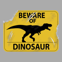 Damaged Beware Of Dinosaur Sign Girl T-shirt | Artistshot