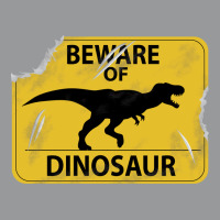 Damaged Beware Of Dinosaur Sign Girl Unisex Hoodie | Artistshot