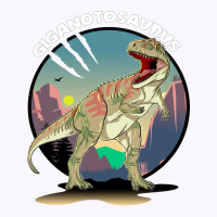 Giganotosaurus Dinosaur Design With Background Coo Tank Top | Artistshot