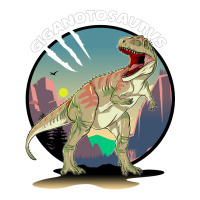 Giganotosaurus Dinosaur Design With Background Coo Zipper Hoodie | Artistshot