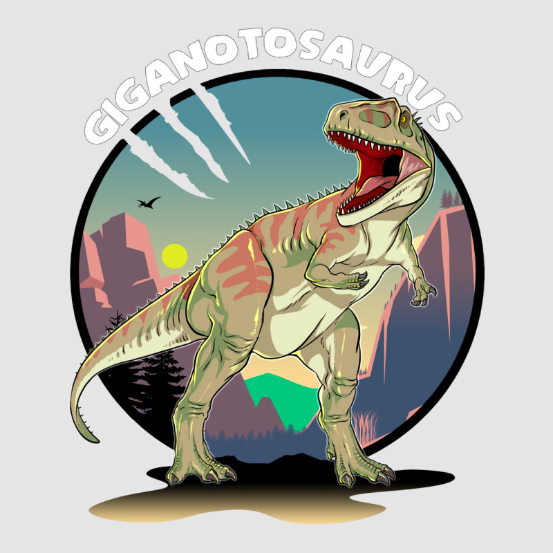 Giganotosaurus Dinosaur Design With Background Coo Exclusive T-shirt | Artistshot