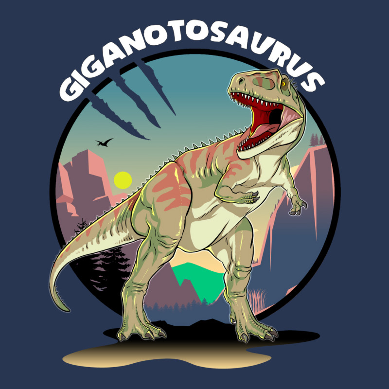 Giganotosaurus Dinosaur Design With Background Coo Men Denim Jacket | Artistshot