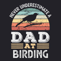 Funny Dad At Birding Fathers Day Gift Men Yellow Unisex Sherpa-lined Denim Jacket | Artistshot