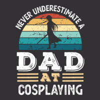 Funny Dad At Cosplaying Fathers Day Gift Men Green Vintage Hoodie | Artistshot