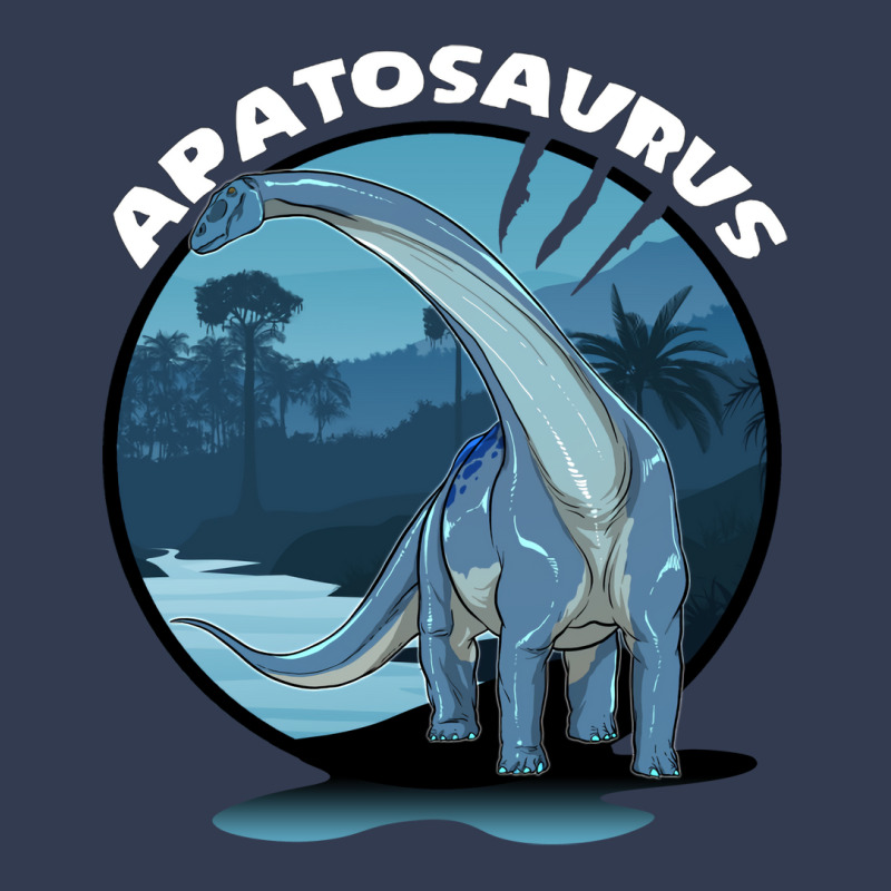 Apatosaurus Dinosaur Design With Background 70s V-neck Tee | Artistshot