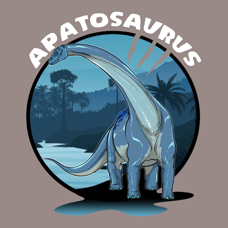 Apatosaurus Dinosaur Design With Background 70s Vintage T-shirt | Artistshot