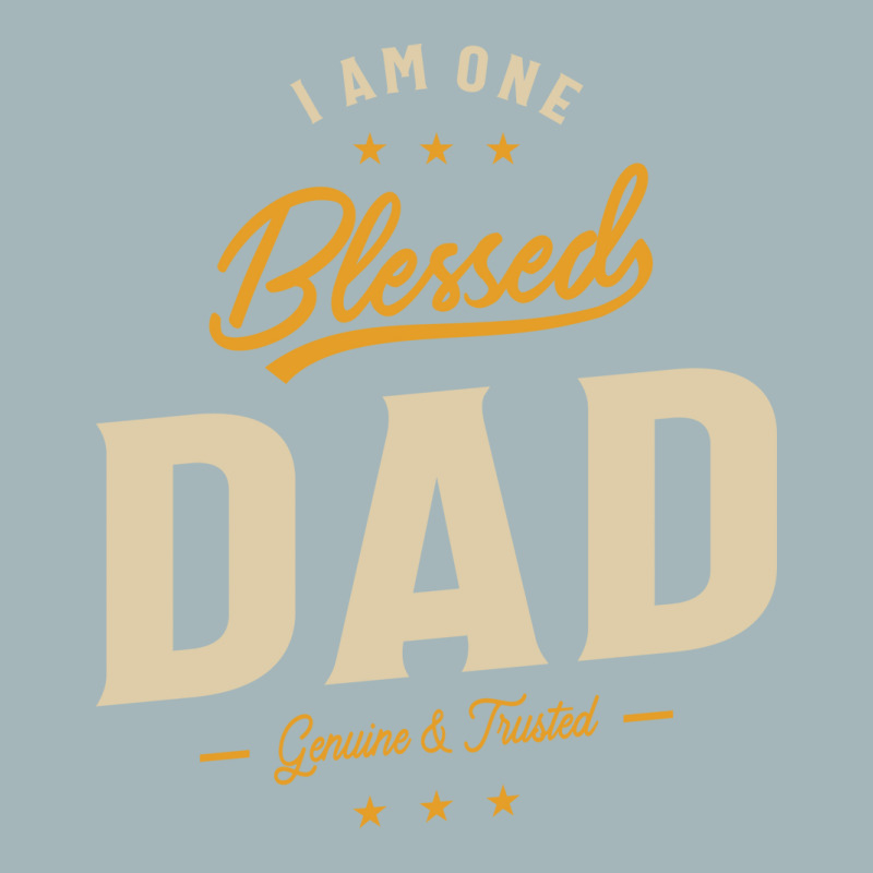 I Am One Blessed Dad Funny Ather Grandpa Hippie Unisex Sherpa-lined Denim Jacket | Artistshot