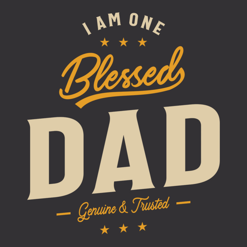 I Am One Blessed Dad Funny Ather Grandpa Hippie Vintage Hoodie | Artistshot