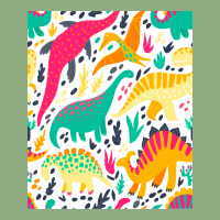 Bright Dinosaurs Hippie Graphic T-shirt | Artistshot