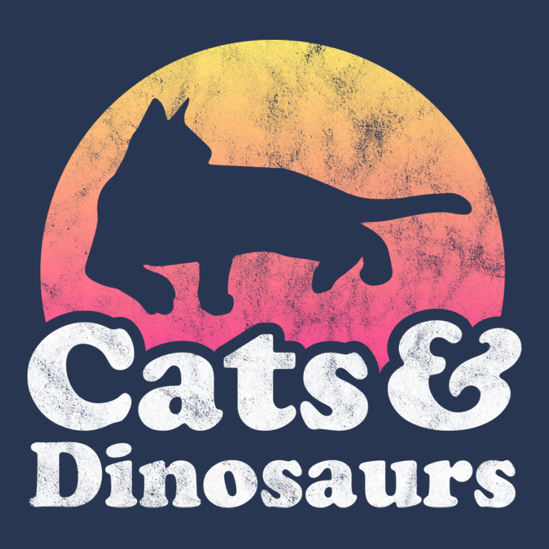 Cats And Dinosaurs Gift For Men Women Kids Red Men Denim Jacket | Artistshot