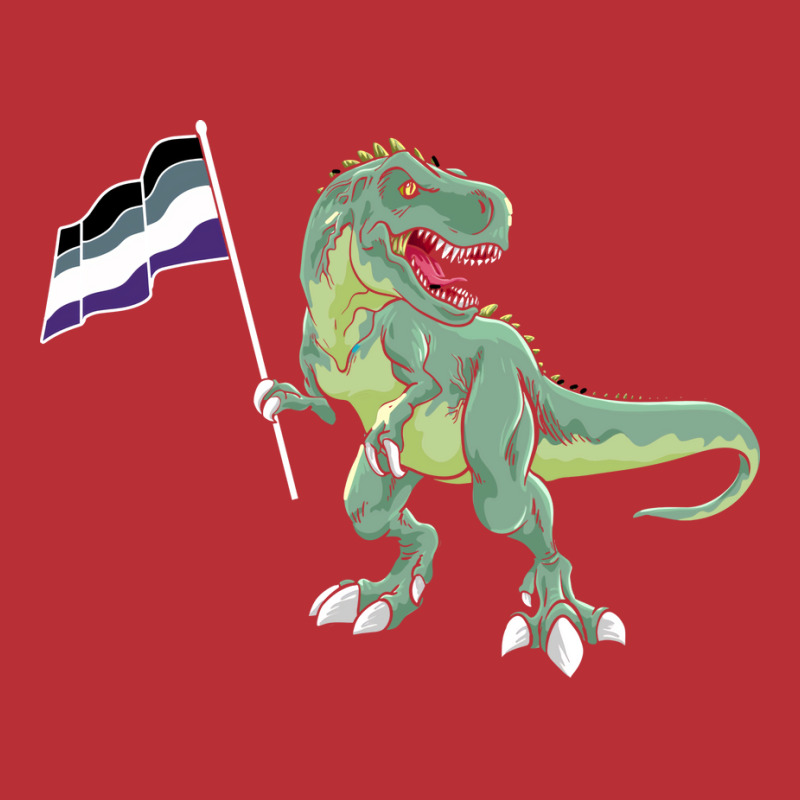 Funny Dinosaur Flag Asexual Pride Lgbt Gift Girl T-shirt | Artistshot