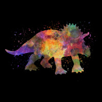 Triceratops In Watercolor Tumblr Lightweight Hoodie | Artistshot