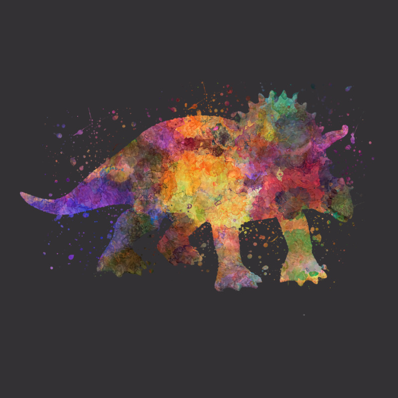 Triceratops In Watercolor Tumblr Vintage Hoodie And Short Set | Artistshot