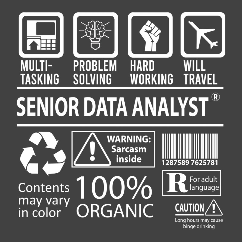 Senior Data Analyst T  Multitasking Certified Job Vintage T-Shirt by irildarnen | Artistshot