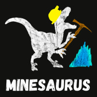 Mine Saurus Gold Coal Miner Dinosaurs Mining T Rex Scorecard Crop Tee | Artistshot