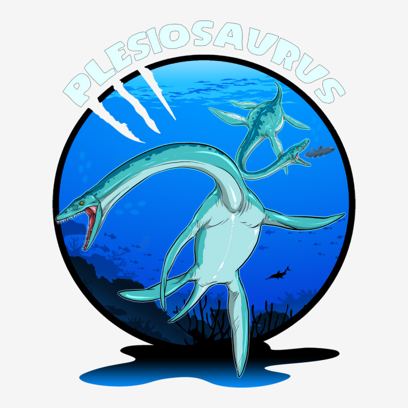 Plesiosaurus Prehistoric With Background Nostalgia Graphic T-shirt | Artistshot