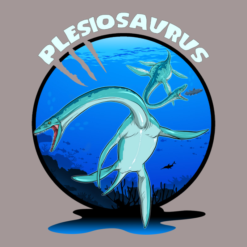 Plesiosaurus Prehistoric With Background Nostalgia Vintage Hoodie | Artistshot