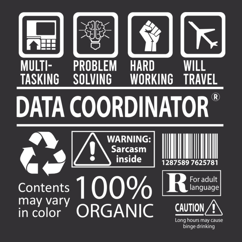 Data Coordinator T  Multitasking Certified Job Gif Vintage Hoodie And Short Set | Artistshot