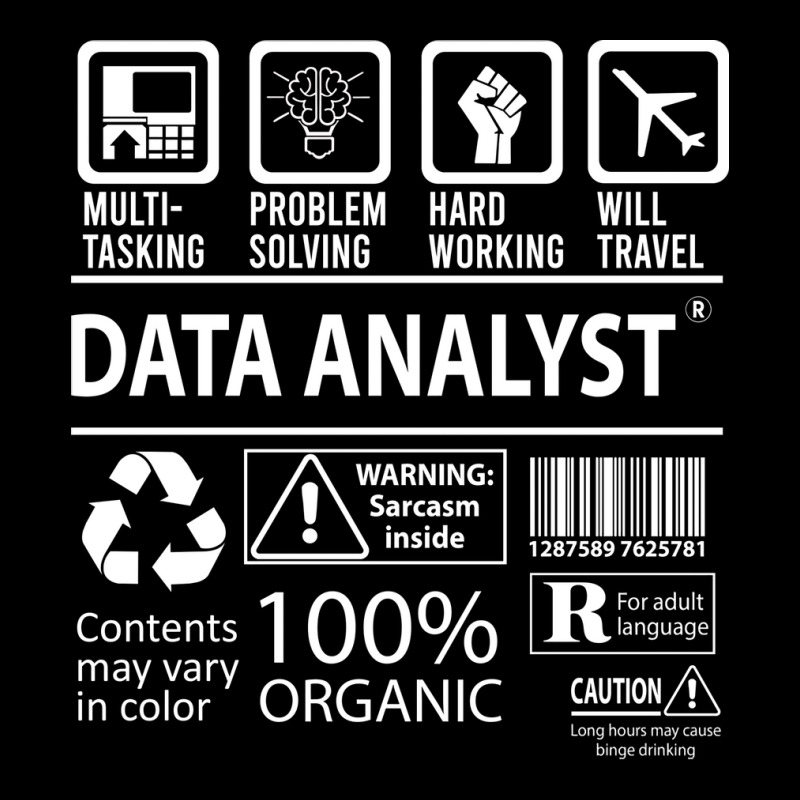 Data Analyst T  Multitasking Certified Job Gift It Cropped Hoodie by essraalattak | Artistshot