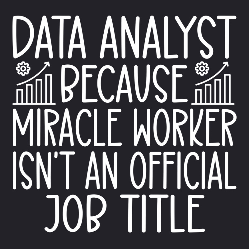 Data Analyst Because Miracle Worker Isnt An Offici Unisex Sherpa-lined Denim Jacket | Artistshot