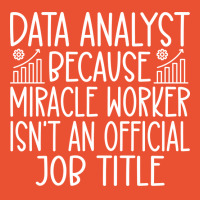 Data Analyst Because Miracle Worker Isnt An Offici Ladies Fitted T-shirt | Artistshot