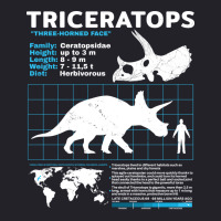 Triceratops Fact Sheet Green Unisex Sherpa-lined Denim Jacket | Artistshot