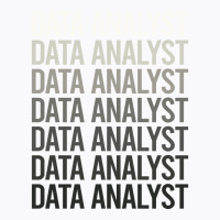 Gray Text Data Analyst T-shirt | Artistshot